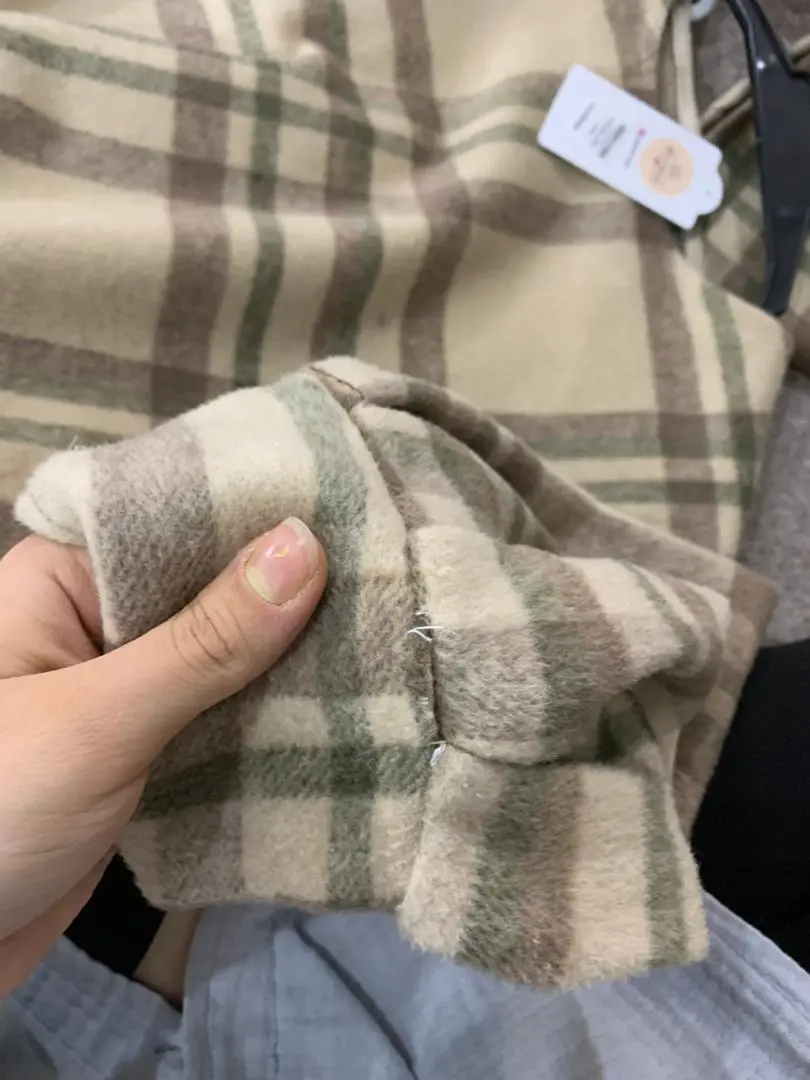 3593-کفتان چهارخونه پشمی (ایراد دار)